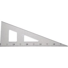 Moonstar Şeffaf Plastik Büyük Gönye Riga Cetvel