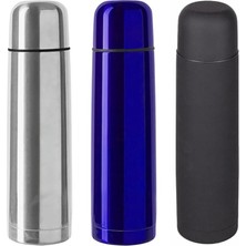 Çelik 500 ml 12 Saat Sıcak Soğuk Tutan Çay Kahve Su Termosu - FC044 (Siyah)