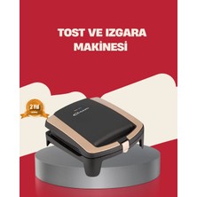 xirshop Tost Makinesi Yapışmaz Plaka 1500 Watt Güçlü Performans