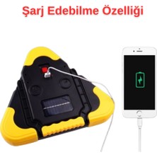 Dokya Dizayn Trafik Ikaz Işığı  - Ayarlanabilir Üçgen LED Reflektör -Çok Fonsiyonlu