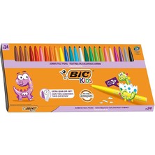 Kids Visa Color Xl Keçeli Boya Kalemi 24 Renk, Su Bazlı Mürekkep, Kolayca Çoğu Kumaştan Çıkar, 3 Yaş ve Üzeri Çocuklar Için Ideal