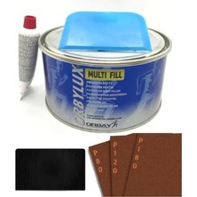 Çelik Macun 500 Gram Set+3 Adet Zımpara