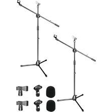 MS06X 2li Set Akrobat Mikrofon Standı Sehpası