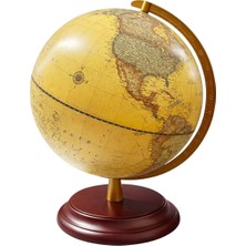 Dünyadan Hediyeler Dekoratif Işıklı Masa Üstü Dünya Küre Kahverengi 30X39CM ALK5263