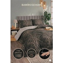 Bamirose Diamond Lüx Wellsoft Tek Kişilik Çift Taraflı Yorgan + Yastık Kılıfı, Uyku Seti, Çeyiz Seti