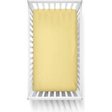 Süprem Penye Lastikli Bebek Çarşafı- Sarı (Sarı / 70C)