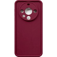 Fenza Huawei Mate 60 Pro Uyumlu Bordo Renkli Mat Silikon Telefon Kılıfı