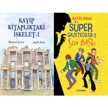 Tudem Yayın Grubu Kayıp Kitaplıktaki Iskelet - 1 ve Süper Gazeteciler 5 Son Baskı (Mavisel Yener - Aytül Akal)
