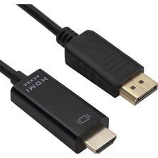 4K Displayport To HDMI Kablo Display Port Çevirici 1.8 Metre