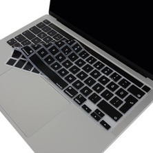MacBook Pro 13 Klavye Koruyucu – A2251 A2289 A2338 M1-M2, A2141 16 Inç Uyumlu – Türkçe Q & Eu Uk Iso Enter – Silikon Klavye Kılıfı, Toz Sıvı Koruma, Ince Şeffaf Tasarım