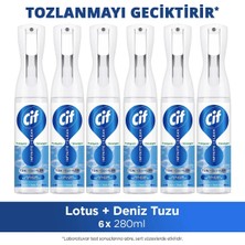 Cif Infinite Clean Doğal Probiyotikli Anti Toz Sprey Tüm Yüzeyler Için Lotus & Deniz Tuzu 280ML X6