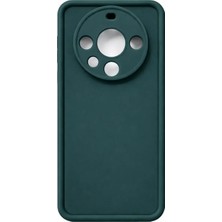 Fenza Huawei Mate 60 Pro Uyumlu Yeşil Renkli Mat Silikon Telefon Kılıfı