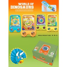 Bigstoy Dinozor Dünyası Suda Halka Köpük Geçirme Oyunu Duyusal Gelişim Destekli Nostaljik El Atarisi (1 ADET)