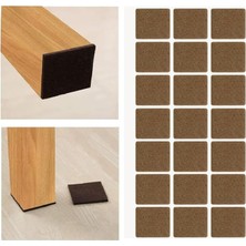 Mobilya Keçesi,kendinden Yapışkanlı Zemin Koruyucu Kahverengi (30X30MM)