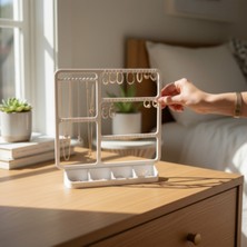 Özgürce Çok Bölmeli Takı Düzenleyici, Mücevher ve Küpe Standı