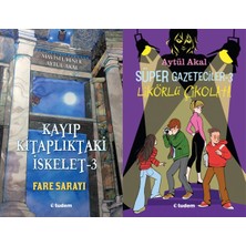 Tudem Yayın Grubu Kayıp Kitaplıktaki Iskelet - 3 Fare Sarayı ve Süper Gazeteciler 3 Likörlü Çikolata (Mavisel Yener - Aytül Akal)