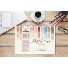 Takvim A4 Ebat 53 Haftalık Planlayıcı Pastel Love