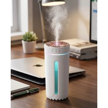 Fta Ticaret Mini Araç Nemlendirici 5 Esans Hediyeli USB Işıklı Koku Difüzörü