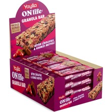 Yayla Onlife Bitter Çikolatalı ve Kırmızı Meyveli Granola Bar 30 g x24