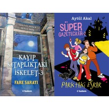 Tudem Yayın Grubu Kayıp Kitaplıktaki Iskelet - 3 Fare Sarayı ve Süper Gazeteciler 2 Parktaki Esrar (Mavisel Yener - Aytül Akal)