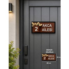 Serüven Kişiye Özel Kapı Isimliği ve Numara - 3D Baskı Dekoratif Kapı Tabelası (10X20CM)