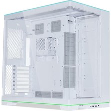 Li O11D Evo Rgb Bilgisayar Kasası, Entegre Rgb Aydınlatma, 455 mm Gpu Içermez, 420 Mm'ye Kadar Radyatör, Çelik, Alüminyum, Sertleştirilmiş Cam, Beyaz