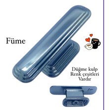 Eymen Meral Aksesuar Handle Lüx Düğme Füme Renk Kulp, Ağır Kaliteli ve Uzun Ömürlü Malzemedir. Şık ve Estetik Görünümlüdür. (Vidalar Dahildir)