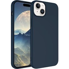 13/14 Ile Uyumlu Lansman Kılıf Ince Sıvı Silikon 3 Katmanlı Tam Kaplamalı Yumuşak Jel Kauçuk Telefon Kılıfı (Lacivert)