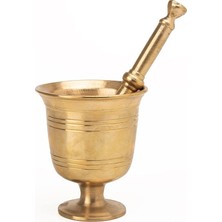 Gaziantep Bakır Pirinç Döküm Havan Eli Kalınlık:0,6mm Ağız Genişli 6,5cm AĞIRLIK:0,900GR