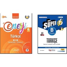 6.sınıf Süper Türkçe (B) Beceri Temelli Soru Bankası + Palme Yayınları Enerji Türkçe 6+6 Deneme Sınavı