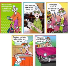 Maxine Komik Doğum Günü Kartı Çeşitleri (Zarflı 5 Kart)