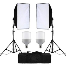 Softbox Çiftli LED Işıklı