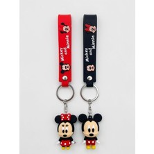 Deryora Anahtarlık Silikon Minnie ve Mickey Mouse