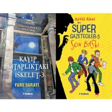 Tudem Yayın Grubu Kayıp Kitaplıktaki Iskelet - 3 Fare Sarayı ve Süper Gazeteciler 5 Son Baskı (Mavisel Yener - Aytül Akal)