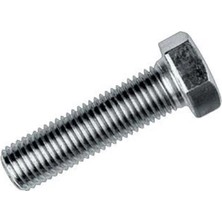 Uravas Store Mey Ithalat® M6X10 Civata Din 933 8,8 Beyaz Tam Paso (10 Adet)