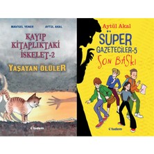 Tudem Yayın Grubu Kayıp Kitaplıktaki Iskelet - 2 Yaşayan Ölüler ve Süper Gazeteciler 5 Son Baskı (Mavisel Yener - Aytül Akal)