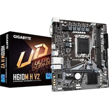 H610M H V2 Ana Kart - Intel Core 14. Cpu'ları Destekler, 4+1+1 Hibrit Dijital Vrm, 5600 Mhz'e Kadar Ddr5, 1 x Pcıe 3.0 M.2, Gbe Lan, USB 3.2 Gen 1