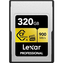 320GB Profesyonel Cfexpress Tip A Gold Serisi Hafıza Kartı, 900MB/S'YE Kadar Okuma, Sinema Kalitesinde 8k Video, Anma Vpg 400 (LCAGOLD320G-RNENG)