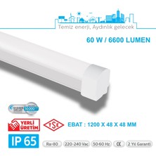 Teletek LED Etanj Aydınlatma 60W - Otopark, Depo ve Garaj Tipi - Su Geçirmez Tavan Lambası