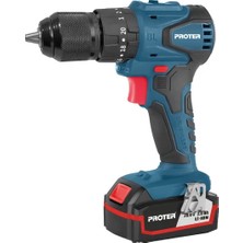 Proter Pst 522 Bl 2.0 Ah 20 V Li-Ion Pil 2 Vts. Darbeli Kömürsüz Şarjlı Matkap