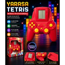 Trust Store Kutulu Yarasa Tasarımlı Tetris Oyun Konsolu Retro El Tipi Taşınabilir Mini Oyun Cihazı