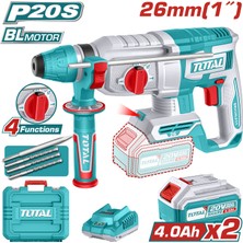 Total Lı-Ion Akülü Kırıcı Delici 2X4.0AH