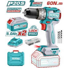 Total Lı-Ion Akülü Kömürsüz Darbeli Matkap 5 Ah