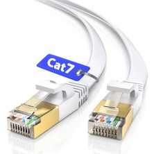 BK Teknoloji Cat7 Ethernet Kablosu 1 Metre – 10GBPS 600MHZ Flat (Yassı) RJ45 Internet Lan Kablosu