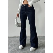 Aida Fashion Likralı Flare Jeans