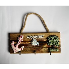 Özgürce Ahşap Anahtarlık Askısı, Şık ve Pratik Dekoratif Parça