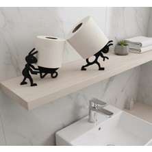 Özgürce Ikili Taşıyıcı Karıncalar Banyo Dekoru, Tuvalet Kağıtlığı Seti
