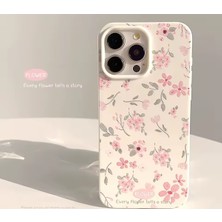 My Balli Store Pembe Çiçek Baskılı iPhone 16 Pro Max Telefon Kılıfı
