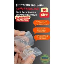 Bluvex Geçmeli Klips Eşya Sabitleme Askısı Askı Aparati Sabitleme ASKISI10 Set