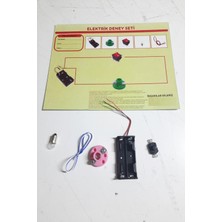 Uravas Store Okul Deney Seti - Elektrik Seti Ampul - Pil Yatağı - Duy -Düğme Seti